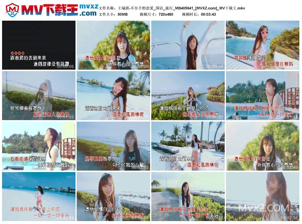 王瑞淇-不分手的恋爱_国语_流行_MB405941